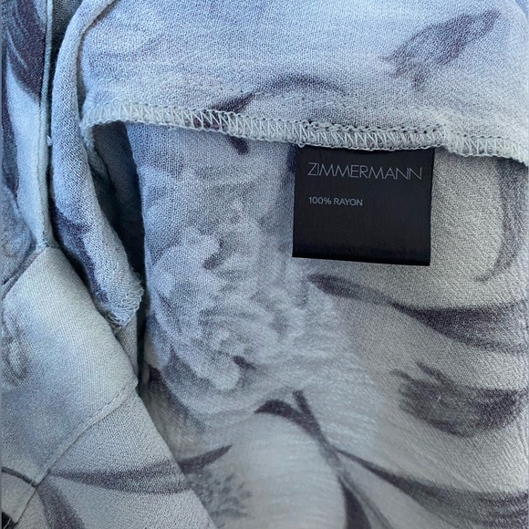 Zimmermann Grey Floral Print Dress - Picture 4 of 4
